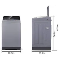 COMFEE’ 1.6 Cu.ft Portable Washing Machine, 11lbs Capacity Fully Automatic Compact Washer with Wheels 2