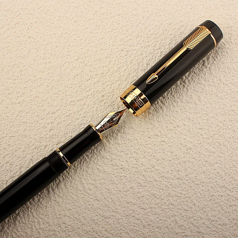Jinhao 100 미니 센테니얼 송진 만년필, EF/F M/벤트 펜촉, 골든 클립, 비즈니스 사무실 학교 용품, 문구