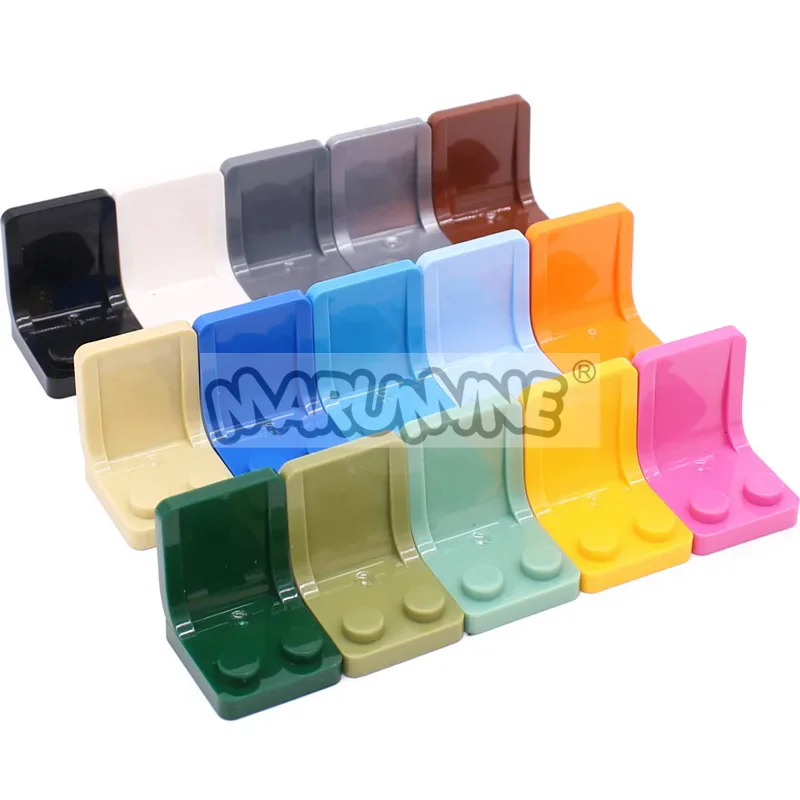 Marumine 50PCS MOC Bricks Car Parts 2x2x2 Utensil Seat Chair 4079 Compatible Truck Build Block Accessories Assemble Model Kit