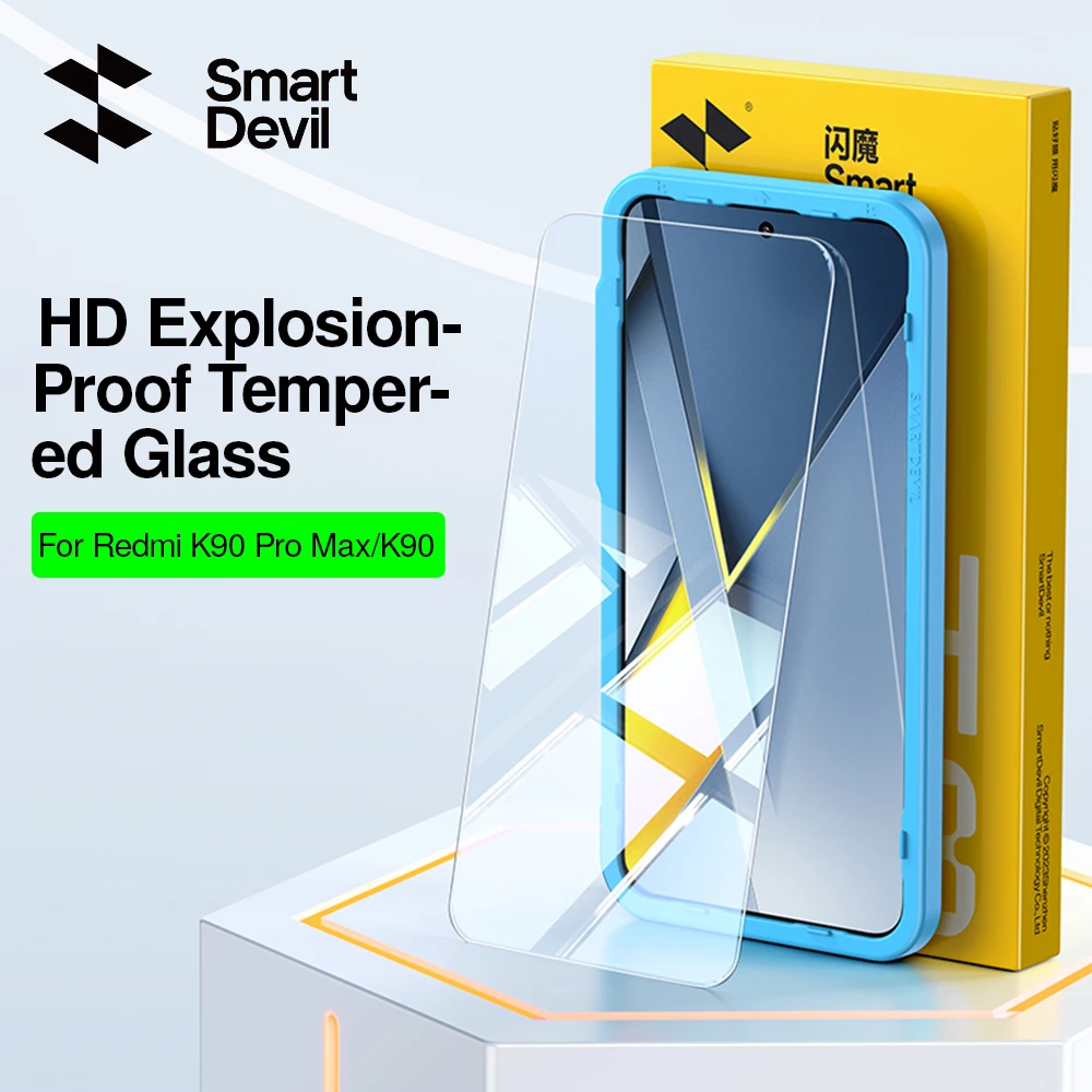 SmartDevil Tempered Glass Film - Premium HD Screen Protector, Anti-Fingerprint