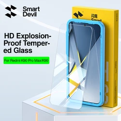 SmartDevil Tempered Glass Film - Premium HD Screen Protector, Anti - Fingerprint for 2 Pieces (For Redmi K90)