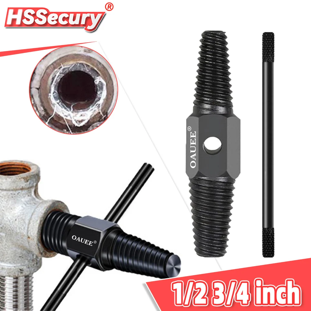 

Tap Faucet Screw Extractor 1/2 3/4 inch Double-head Valve Remover Tools Water Pipe Damaged Broken Wire Plumbing Househood Tools