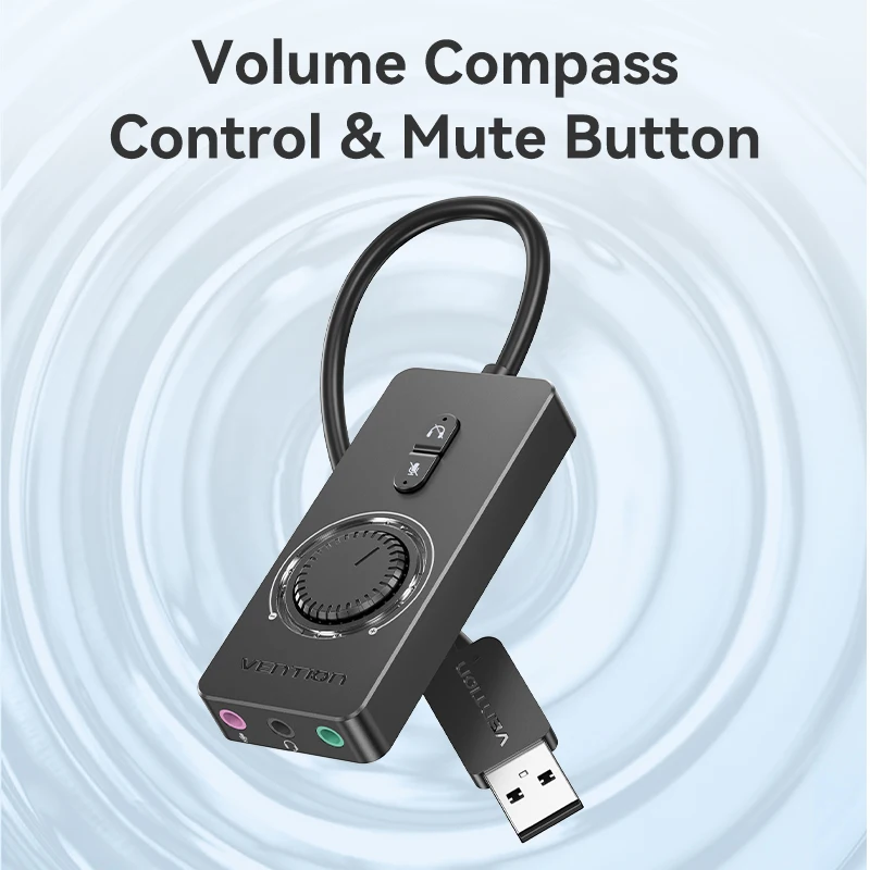 Vention USB External Sound Card USB to 3.5mm Audio Adapter USB to Earphone Microphone for Macbook Computer Laptop PS4 Sound Card 2 Vention USB External Sound Card USB to 3.5mm Audio Adapter USB to Earphone Microphone for Macbook Computer Laptop PS4 Sound Card - Image 2