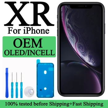 Factory Wholesale 100% Tested Lcd for iPhone XR Display Screen Touch With Metal Factory Display For iPhone XR Lcd touch Screen