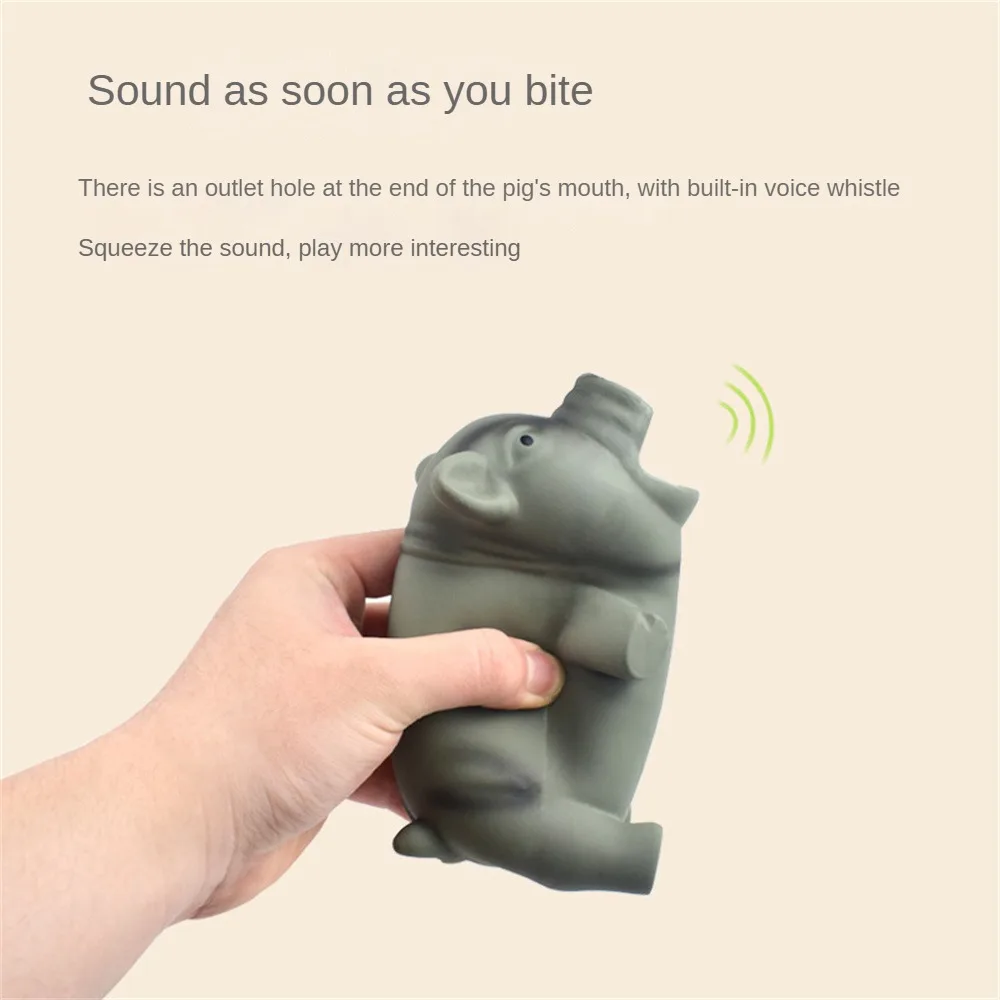 

Симпатичные жевательные игрушки для собак, резиновая игрушка со звуком, свинья, гранти, пищалка, латексные игрушки для домашних животных, жевательная игрушка для обучения щенкам, товары для домашних животных