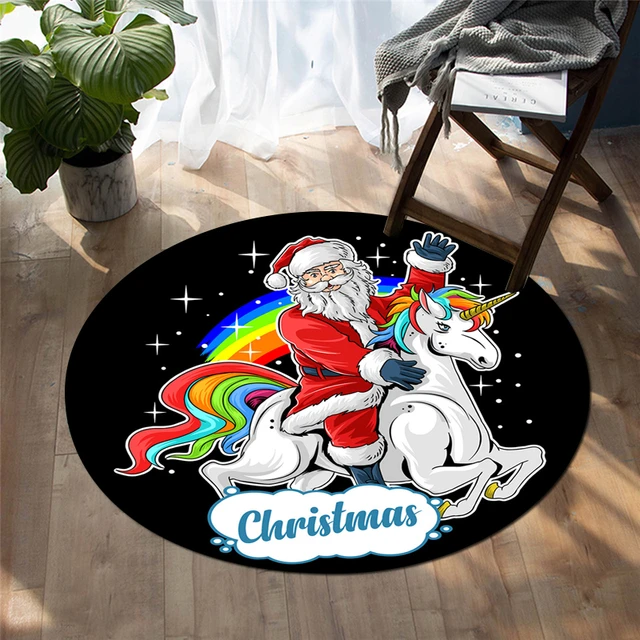 Cute Christmas Door Mat, Crystal Velvet Rug, Per Flat, Cartoon