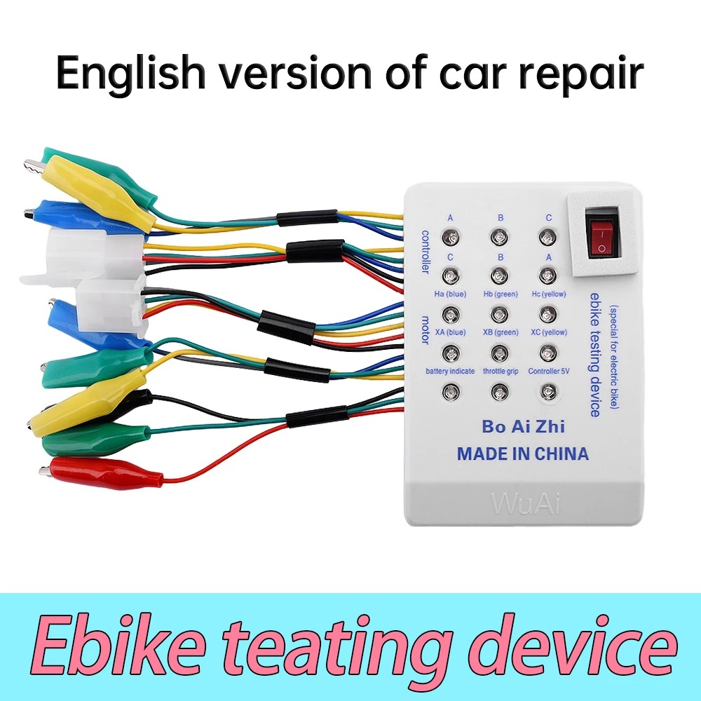 Tester per E-bike 24V/36V/48V/60V/72V, Dispositivo di Riparazione per Veicoli Elettrici, Rilevatore per Manutenzione Scooter, Controller Hall per Motore Brushless - immagine 5