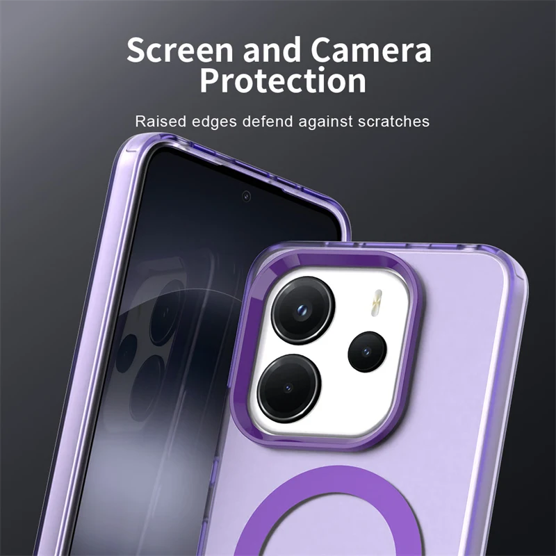 Étui HAOYE Pour Xiaomi Redmi Note 14 4G - Portefeuille Cuir Violet Clair Avec Papillon 3D, Magnétique, Support, Fentes Cartes