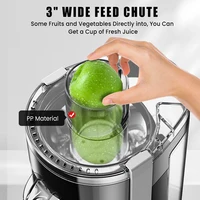 Sejoy Presse-agrumes compact pour fruits, machine d'extraction de jus, fonctionnalités de sécurité multiples, vitesse d'extraction centrifuge réglable 2