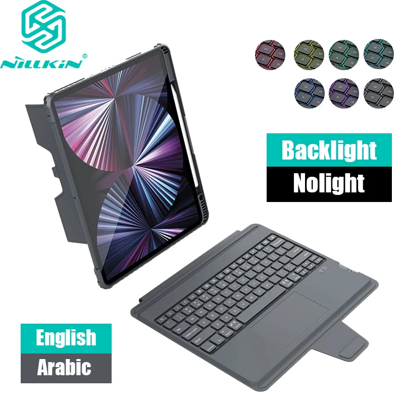 Nillkin Magia Keyboard Case Capa Pro Ipad 11 12 12.9 ar ar Ipad 10ª Geração Pro 12 6th 5th 4th 3rd Gen