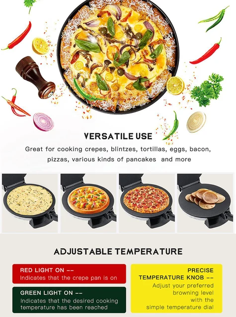 Pancake Crepe Quesadilla Maker, Omelette Maker Tortilla Roti Maker - China  Crepe Maker and Pancake Crepe Maker price