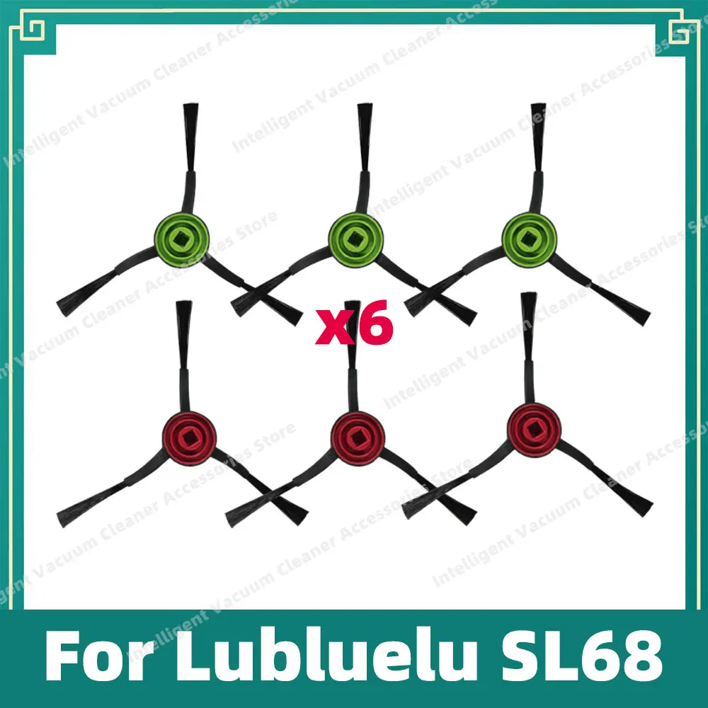 JINFOLI 6 pezzi di ricambio accessori for aspirapolvere robot Lubluelu SG60 SL60D SL61 1 spazzola principale 2 spazzole laterali 2 filtri Hepa 1 spazzola di pulizia kit accessori per aspirapolvere