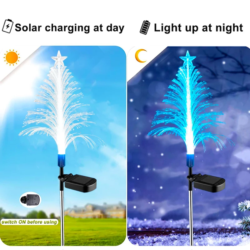 Solar Lights Solar Christmas Pathway Lights LED Outdoor Waterproof Xmas Decor Yard Garden Patio Lawn Stake Lights