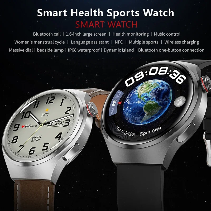 ο GPS Ʈ ġ  ȭ GT4   360*360 HD ũ ɹڼ  ȭ NFC IP68  Ʈ ġ