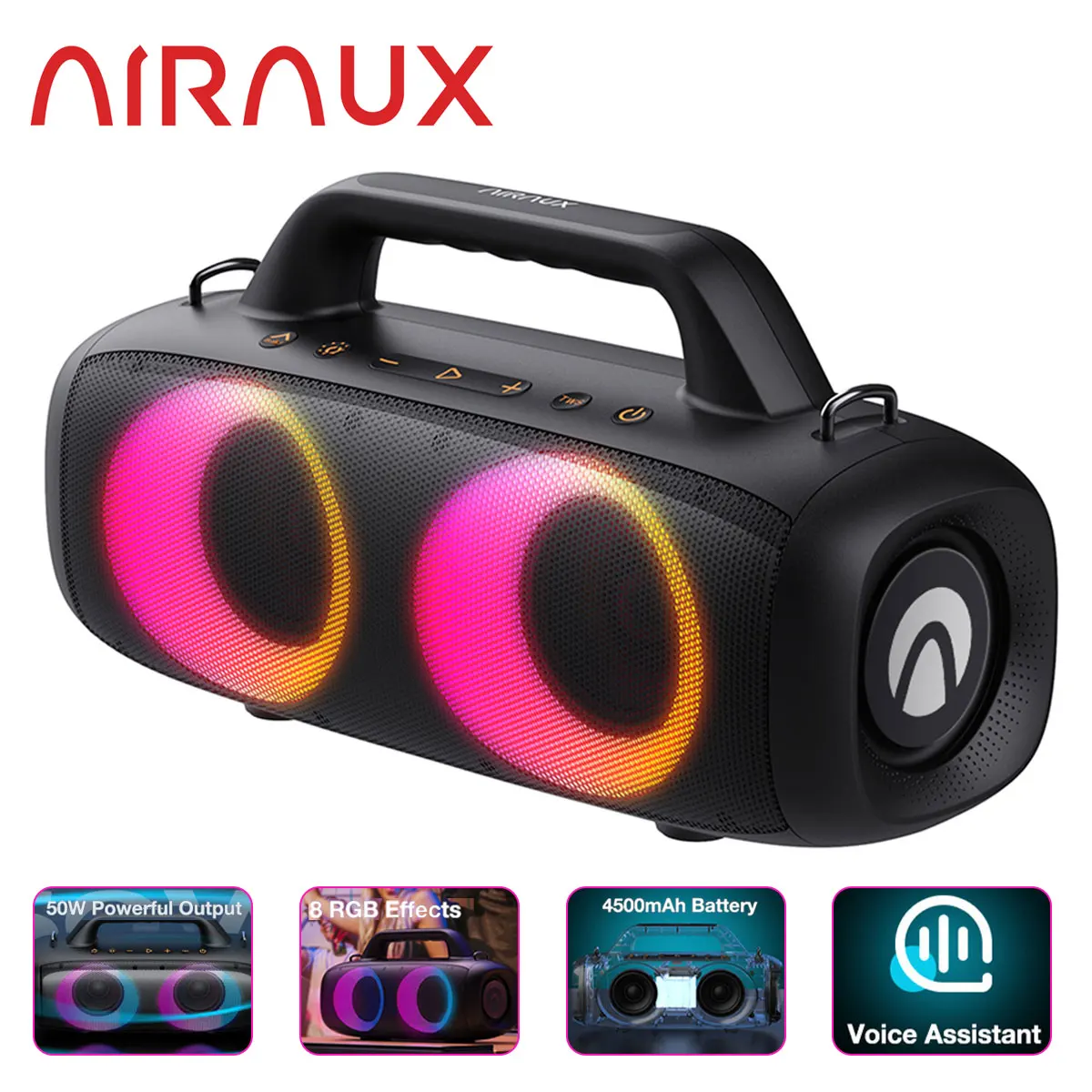 ENCEINTE BLUETOOTH PARTYBOX PORTABLE STEREO 50W (2 x 25W) ETANCHE