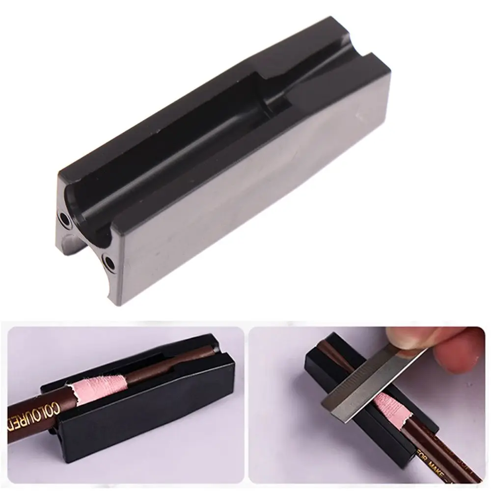 

Supply Pen Tip Squashed Lip Liner Makeup Tool 2 In 1 Eyebrow Pencil Sharpener Eyebrow Sharpener Base Eyebrow Sharpening Slot