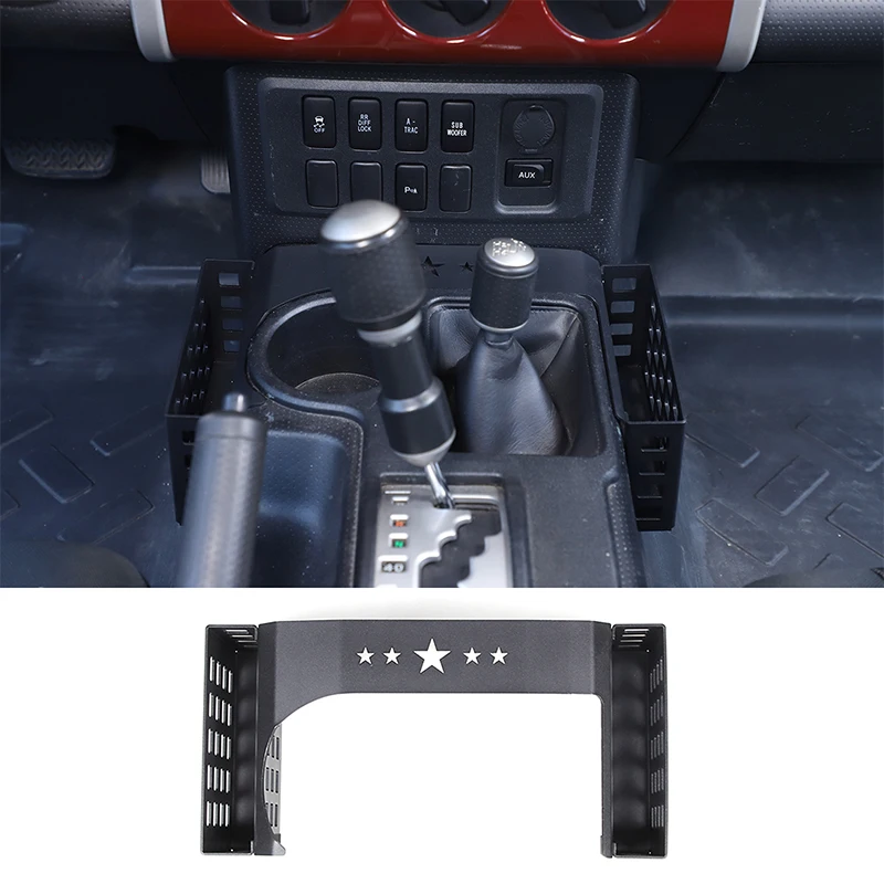 

For Toyota FJ Cruiser 2007-2021 Aluminum Alloy Storage Baskets on Both Sides of Car Center Console Item Organizer Accessories