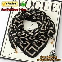 Hot Magnetic Triangle Neck Protection Scarf for Women in Autumn and Winter 2024 New Cotton and Linen Scarf  High-end Neck Scarf 1
