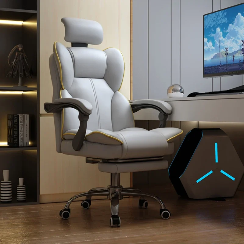 

Современные игровые офисные кресла, компьютерное кресло с откидывающейся спинкой для спальни, для медитации, эргономичная мебель для Кабинета