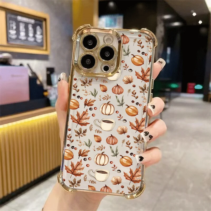 Adorable Cartoon Halloween Ghost Pumpkin Protective Phone Case