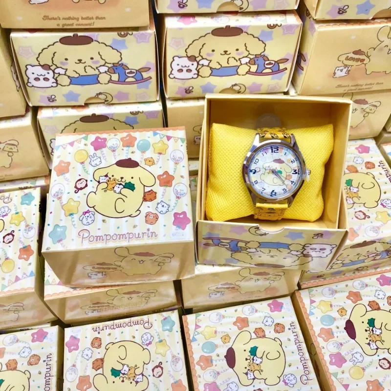 

Sanrioed Kuromi My Melody Hello Kitty Quartz Watches Student Simple Good Looks Children Electronic Watch Kawaii Kid Holiday Gift