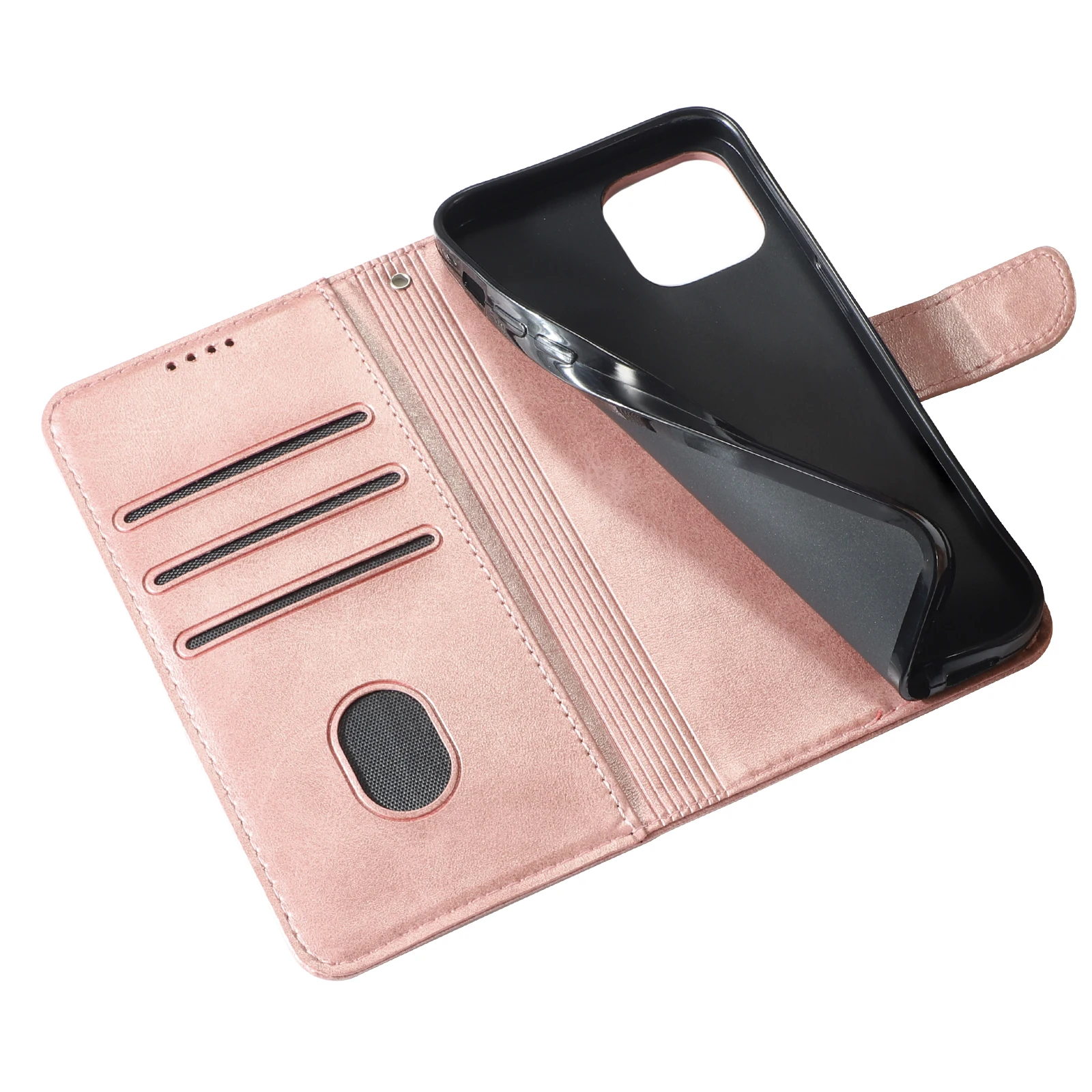 Elegant Leather Flip Case with 3D Deer Design
