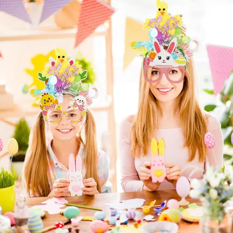 Happy Easter Headband Happy Easter Day Hairband For Decoration Cartoon Spring Day Party Hair Hoop Decoration For