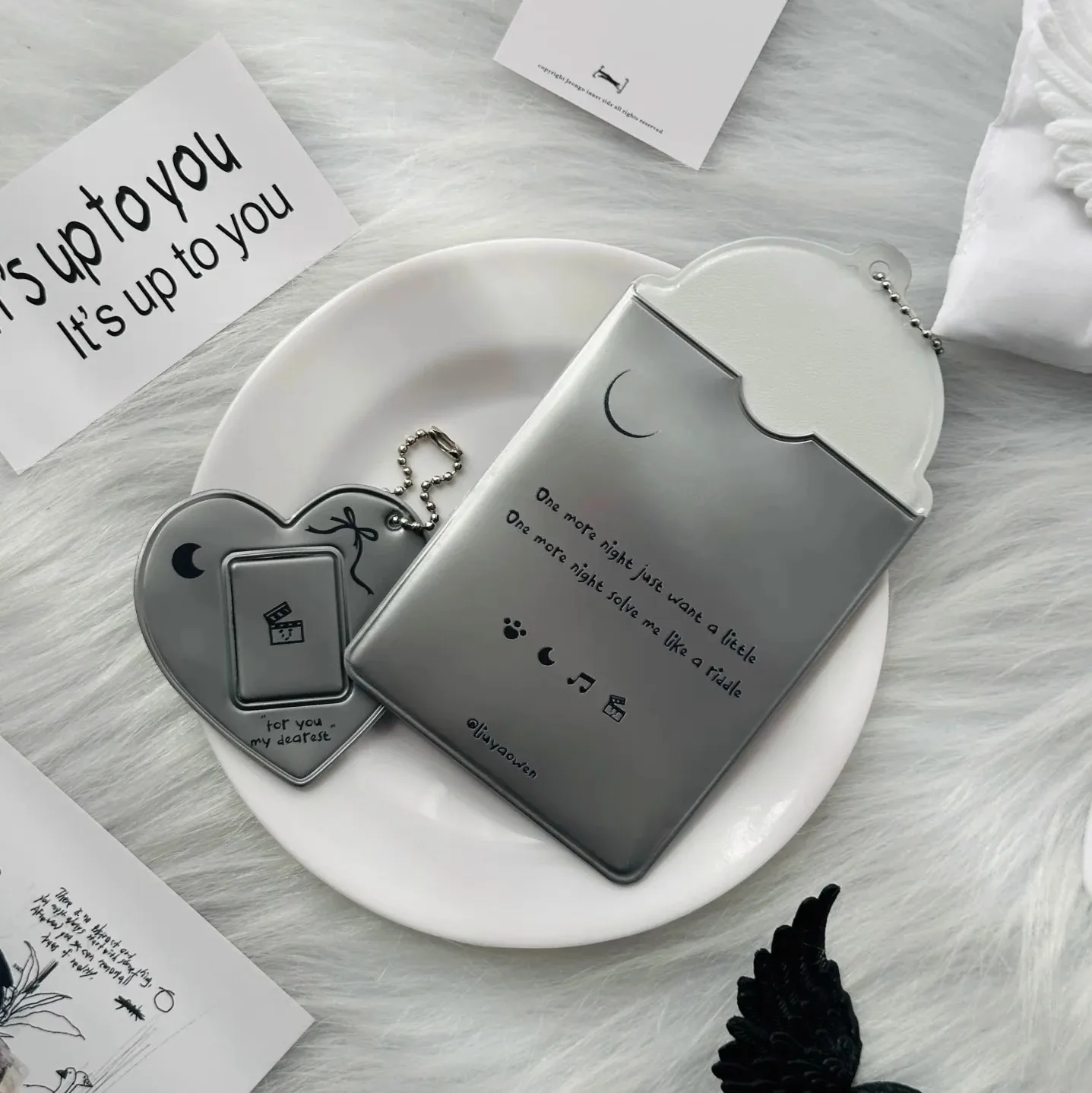 Bow star card sleeve Star Follower small card Polaroid storage display pendant 6