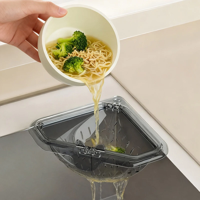 누수 방지 싱크대 배수구 바구니 필터, 빠르게 탈부착 가능한 오픈형 바닥 덮개, 주방 싱크대 필터 스트레이너, 마그네틱