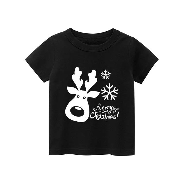 thumbnail image 1 of Pijamas navideños familiares con estampado de Papá Noel en blanco y negro, conjuntos familiares a juego, pijamas navideños familiares de manga corta para madre e hijos, 1 of 5