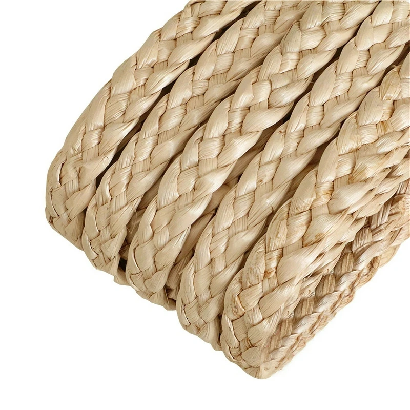 45 Meters Natural Typha Plant Straw Grass Rope Handmade Straw Rattan Braids DIY Crafts Material Home Chair Basket Table Decor