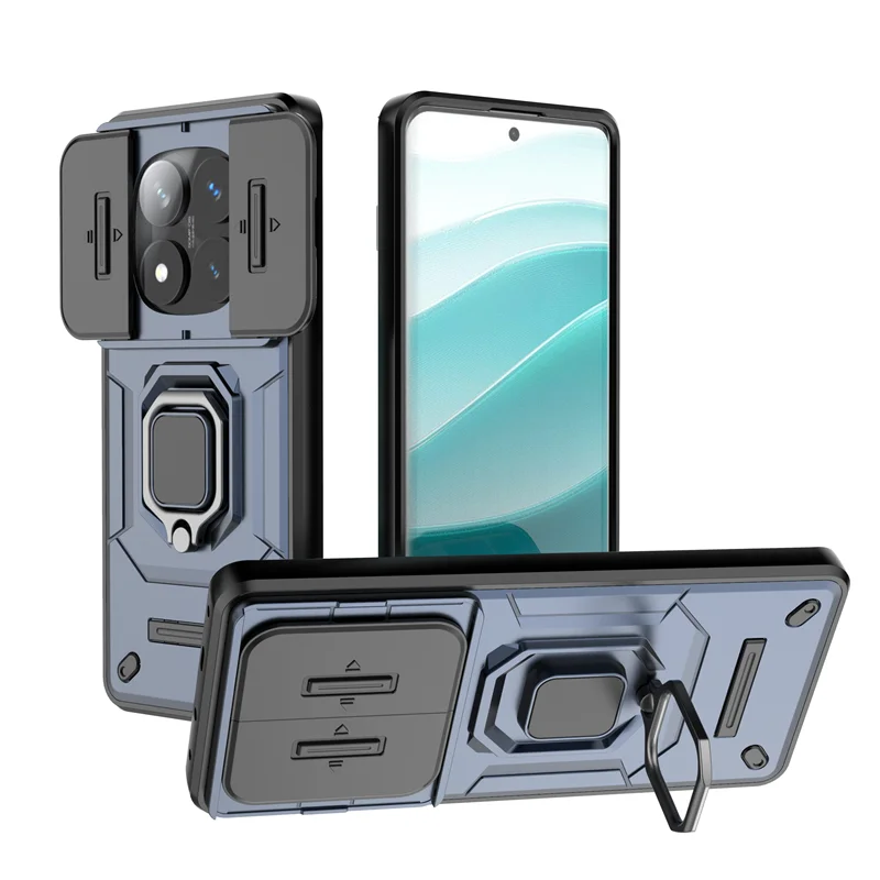 Armor  with Car Magnetic Ring and Lens Protection Cover