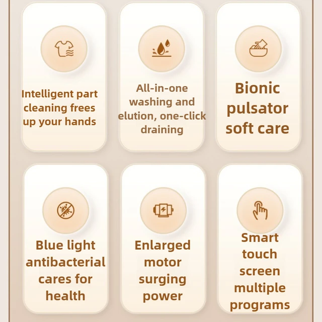 13L Large-capacity Small Portable Clothes Dryers Semi-automatic Elution Dual-purpose Washing Machine with Blue Light Household 3