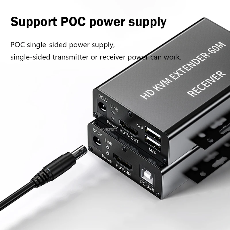 2023 ο HDMI KVM ͽٴ Rj45 Cat6 1080P HDMI USB ͽٴ,  HDMI   2  Ű 콺 