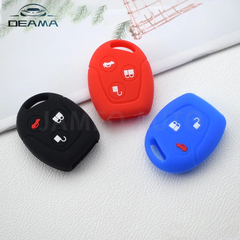 Custodia In Silicone Per Portachiavi A Distanza Per Auto Per Ford Focus Fiesta C-Max S-Max Eco Sport Ka Galaxy Transit Connect Accessori