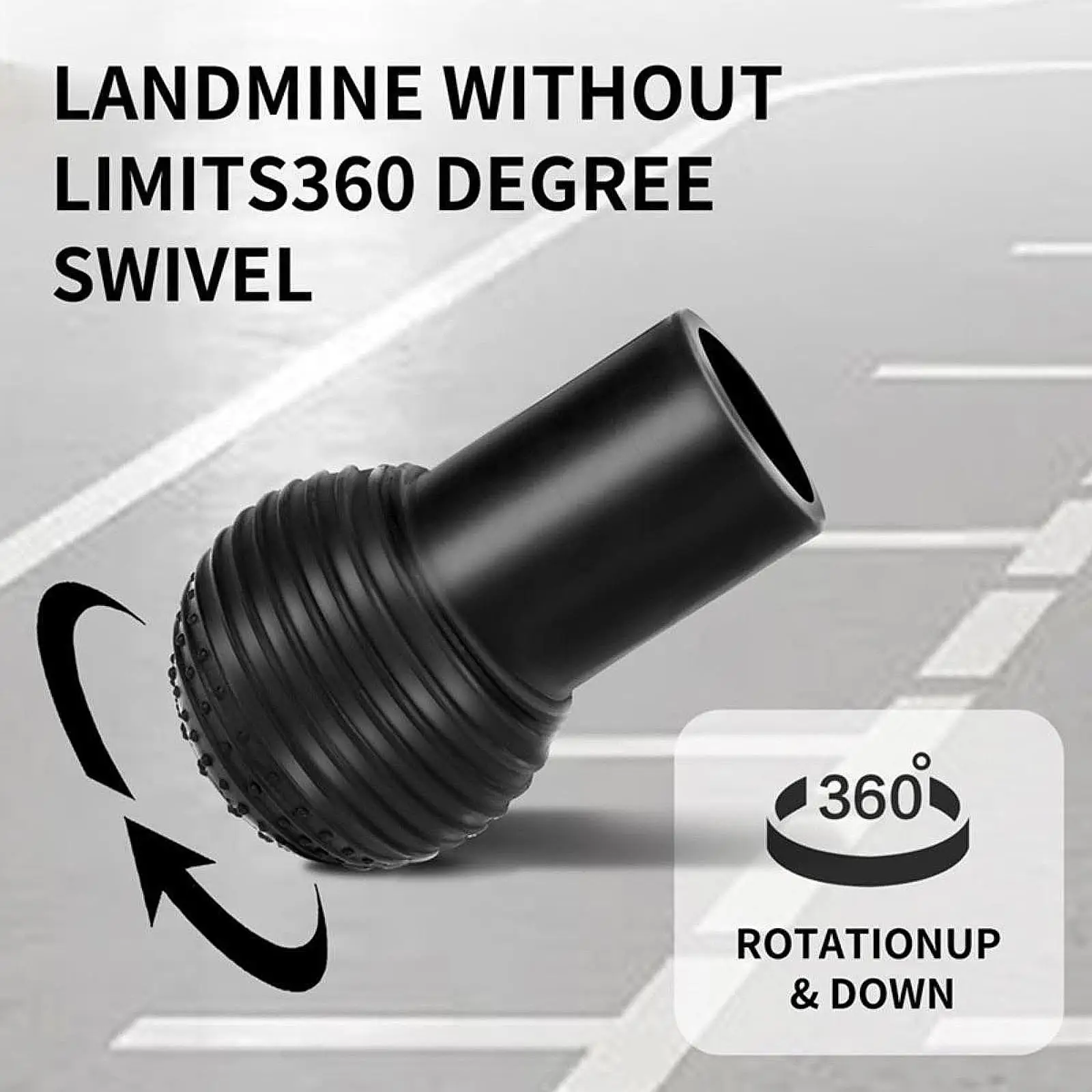 Barbell ball landmine accessory Rubber 2inch base swivel for rotation rows deadlifts split squats exercise