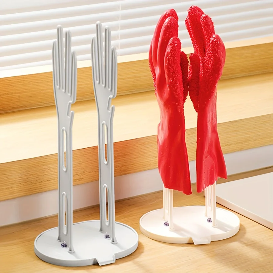 A Drying Rack for Kitchen Rubber Gloves, a Holder for Gloves, And a Storage Rack for Towels in The Kitchen And Bathroom. 2