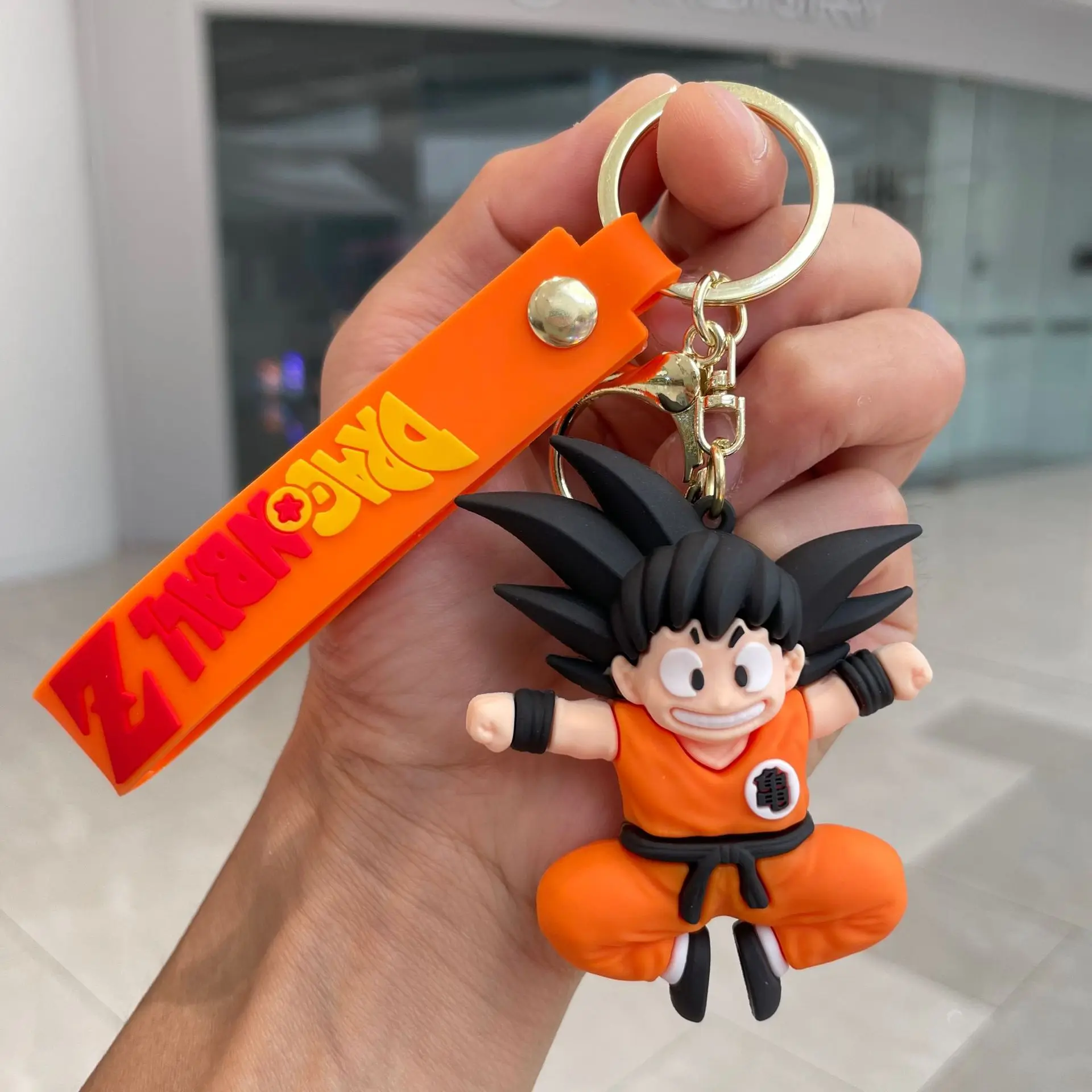 New Anime Dragon Ball Keychains Cute Son Goku Action Figures Toy