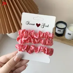 Elegant Silk Hair Scrunchies Set - 6 Piece Collection (20)