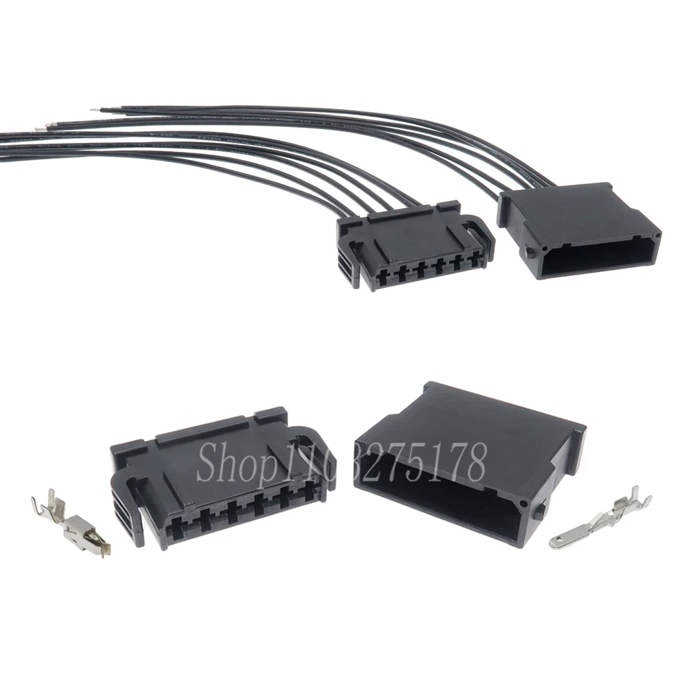 

1 Set 6 Pin 893971636 893971996 Car Taillight Cable Male Female Socket for VW Passat B5 893 971 636 Auto Parts 893 971 996