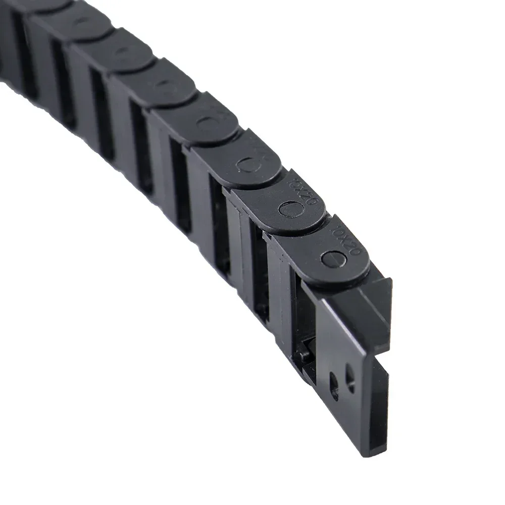 10 X 20mm 10*20mm L1000mm Cable Drag Chain Wire Carrier with End Connectors for CNC Router Machine Tools plastic cable chain,cable carrier