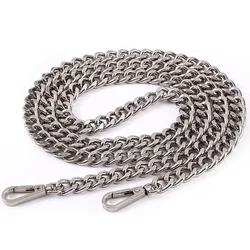 Aluminum Bag Chain - 120cm Detachable Metal Strap for DIY Handbag Craftsmanship (Silver)