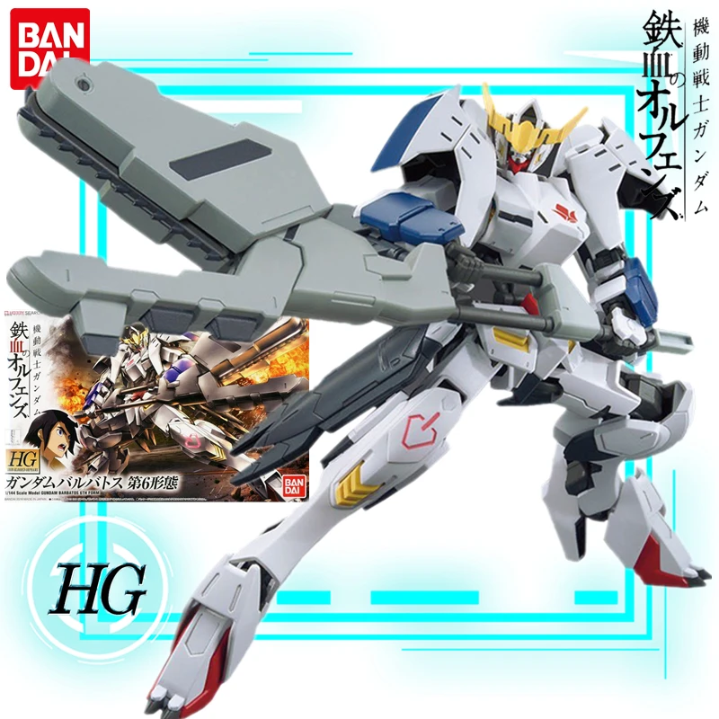 Bandai Genuine Action Figure Japan Anime Orphans of Iron Blood Barbatos ASW-G-08 The 6th From Gundam Assemble Collectible Model