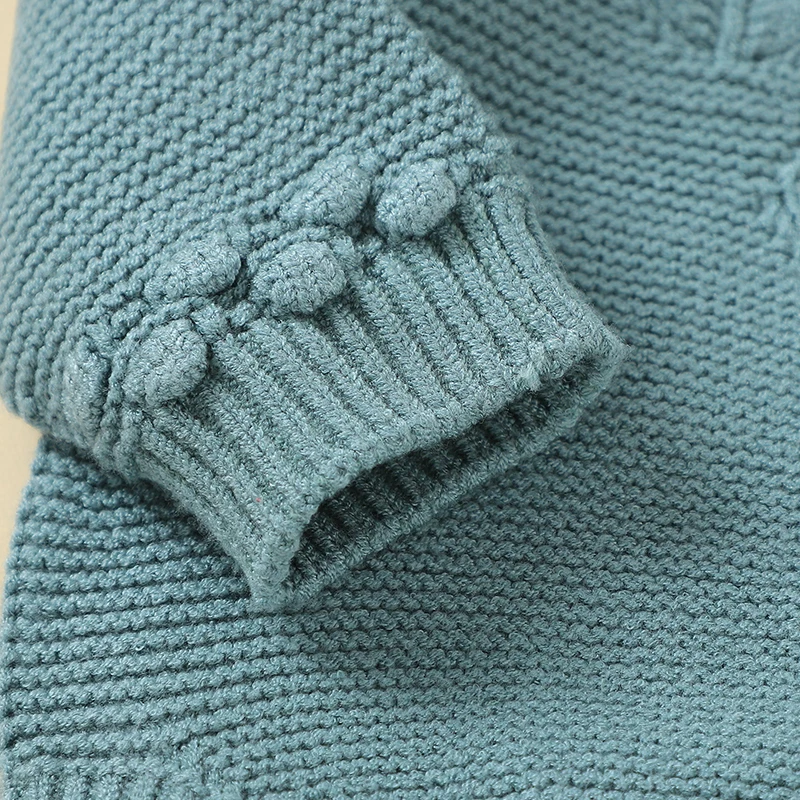 Baby Long Sleeve Knit Onesie 3