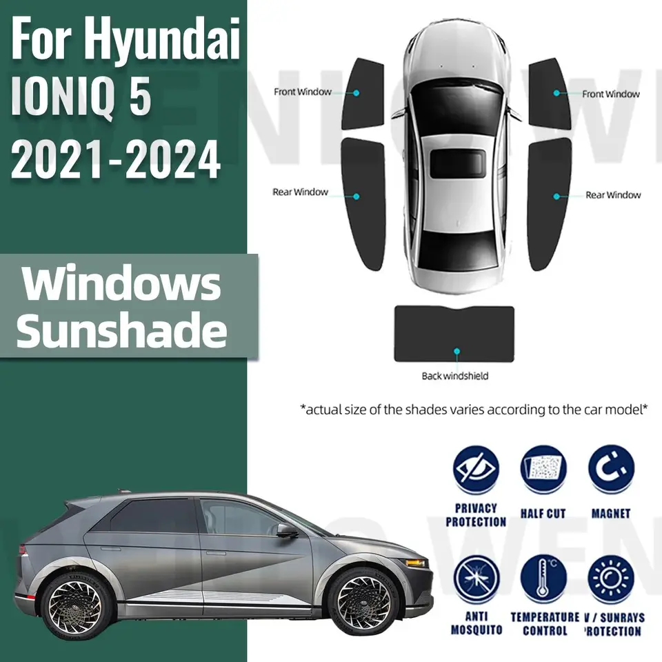 WeatherTech Sunshade For 2022 Hyundai Ioniq 5 - Custom Fit Windshield & Window UV Protection - View #6