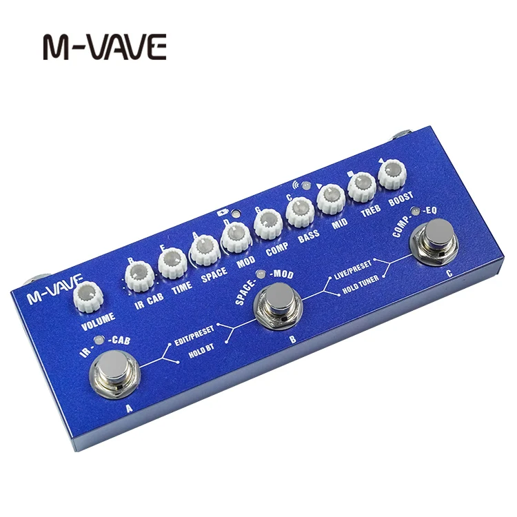 Description Picture 3 of itemM-vave Cube BABY Multi Effects Pedal Rechargeable Electric Bass Recording Audio Interface Function Cuvave Pedal