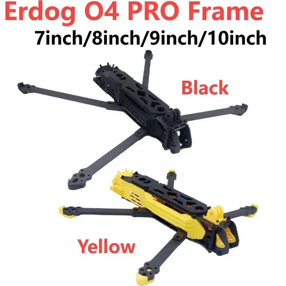 Erdog 7inch 8-9-10 inch O4 Frame FPV Freestyle RC Racing Drone with Print Parts O4 PRO Air Unit HD Carbon Fiber Quadcopter
