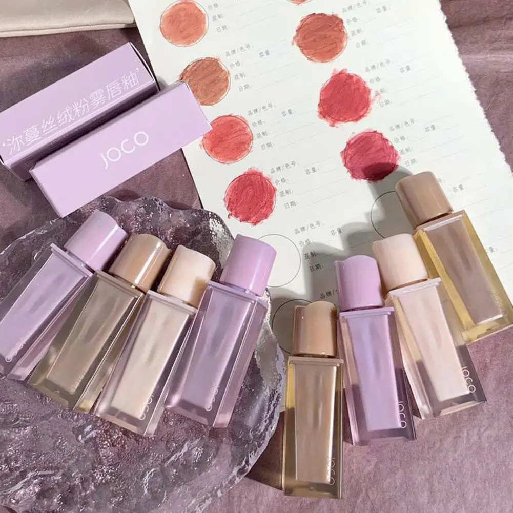 

Hot Sales Nude Lip Mud Mousse Maroon Lip Glaze Velvet Waterproof Lip Purple Tint Light Tint Matte Lipstick Nude Clear Liqui Z7E8