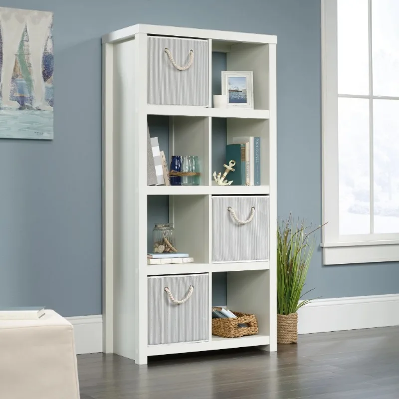 

HomePlus 8-Cube Organizer Bookcase, White Finish