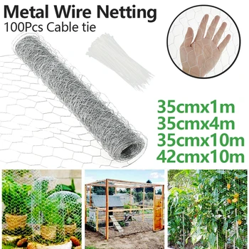 Metal Wire Netting Chicken Rabbit Poultry Fence Netting Crop Protection Net Hexagonal Galvanized Mesh for Garden Courtyard Farm 1